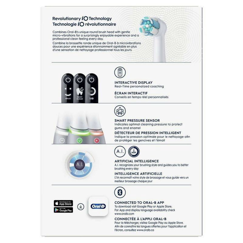 slide 10 of 10, Oral-B iO6 Power Toothbrush - Gray, 1 ct