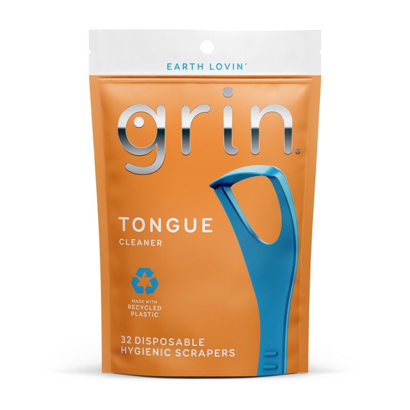 slide 1 of 8, Grin Oral Care Tongue Cleaner - 32ct, 32 ct