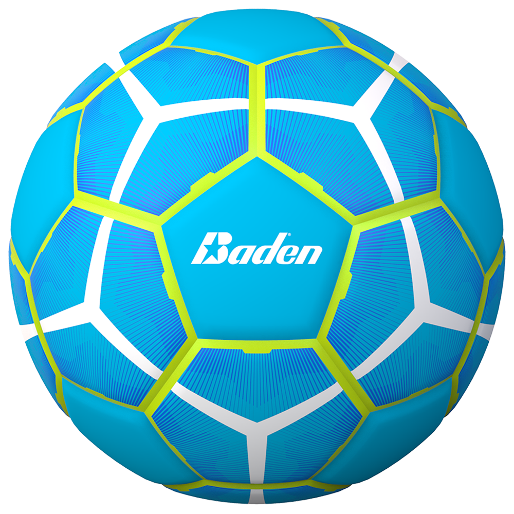 slide 1 of 1, Baden Size 5 Soccer Ball - Turquoise/Yellow, 1 ct