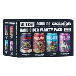 Schilling Hard Cider Variety Pack - 12pk/12 fl oz Cans
