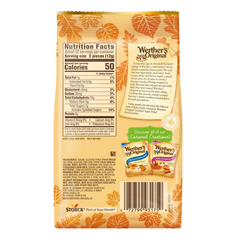 slide 3 of 6, Werther's Original Halloween Harvest Caramel Apple Filled Hard Candies - 9.4oz, 9.4 oz