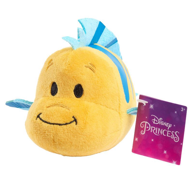 slide 3 of 3, Disney Princess The Little Mermaid Flounder Plush: Polyester Stuffed Fish Toy, Character from Disney Princess Collection, 1 ct
