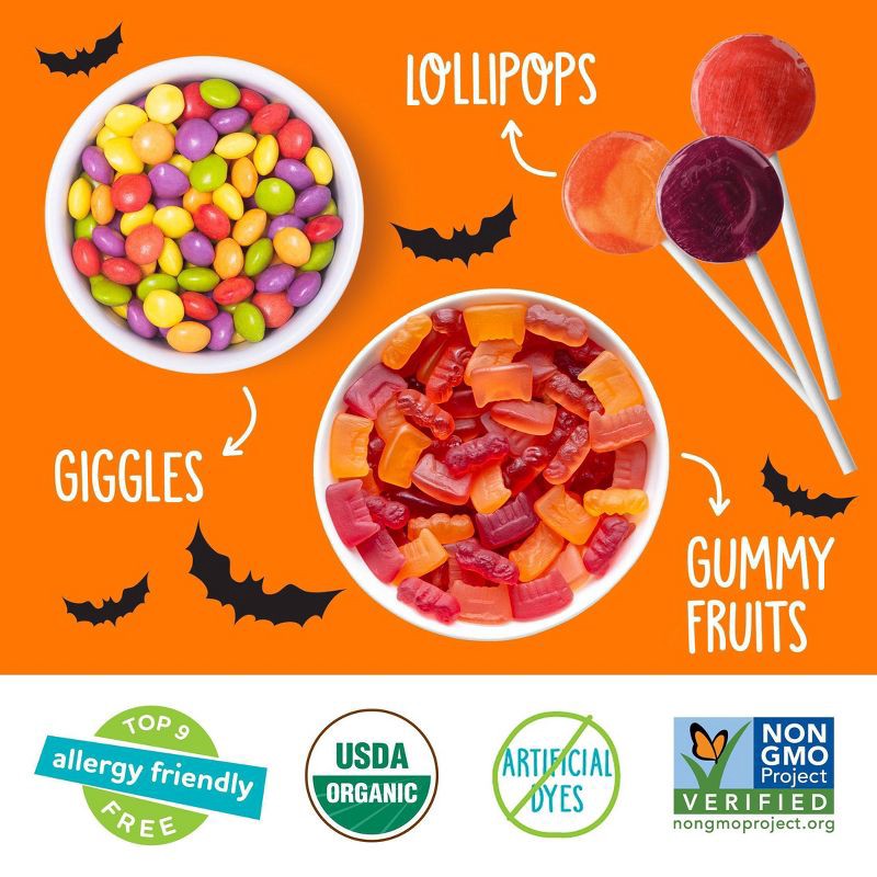 slide 3 of 6, YumEarth Halloween Organic Candies Variety Bag - 16.55oz/50ct, 16.55 oz, 50 ct