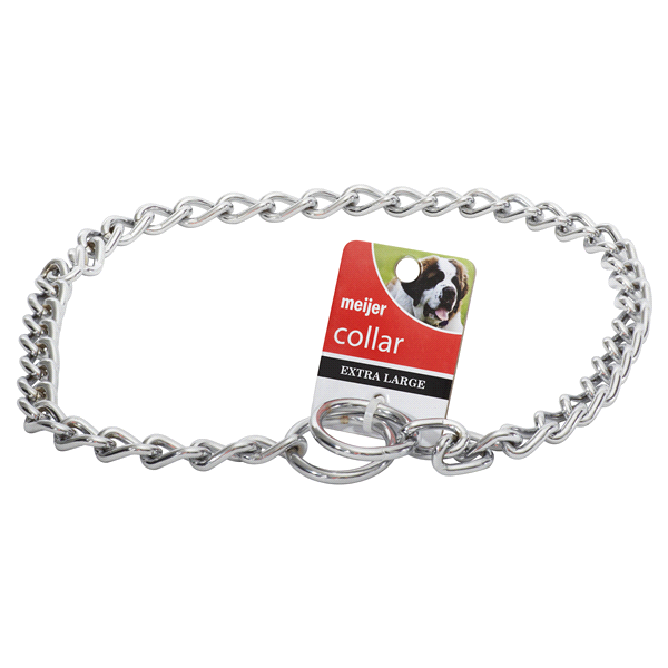 slide 1 of 1, Meijer Chain Dog Collar, Extra-Large, XL