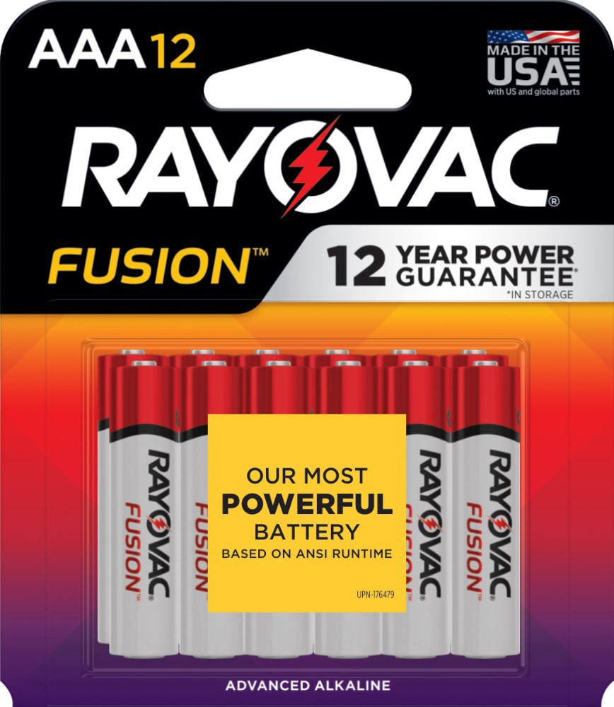 slide 1 of 6, Rayovac Fusion Aaa Batteries, 12 ct
