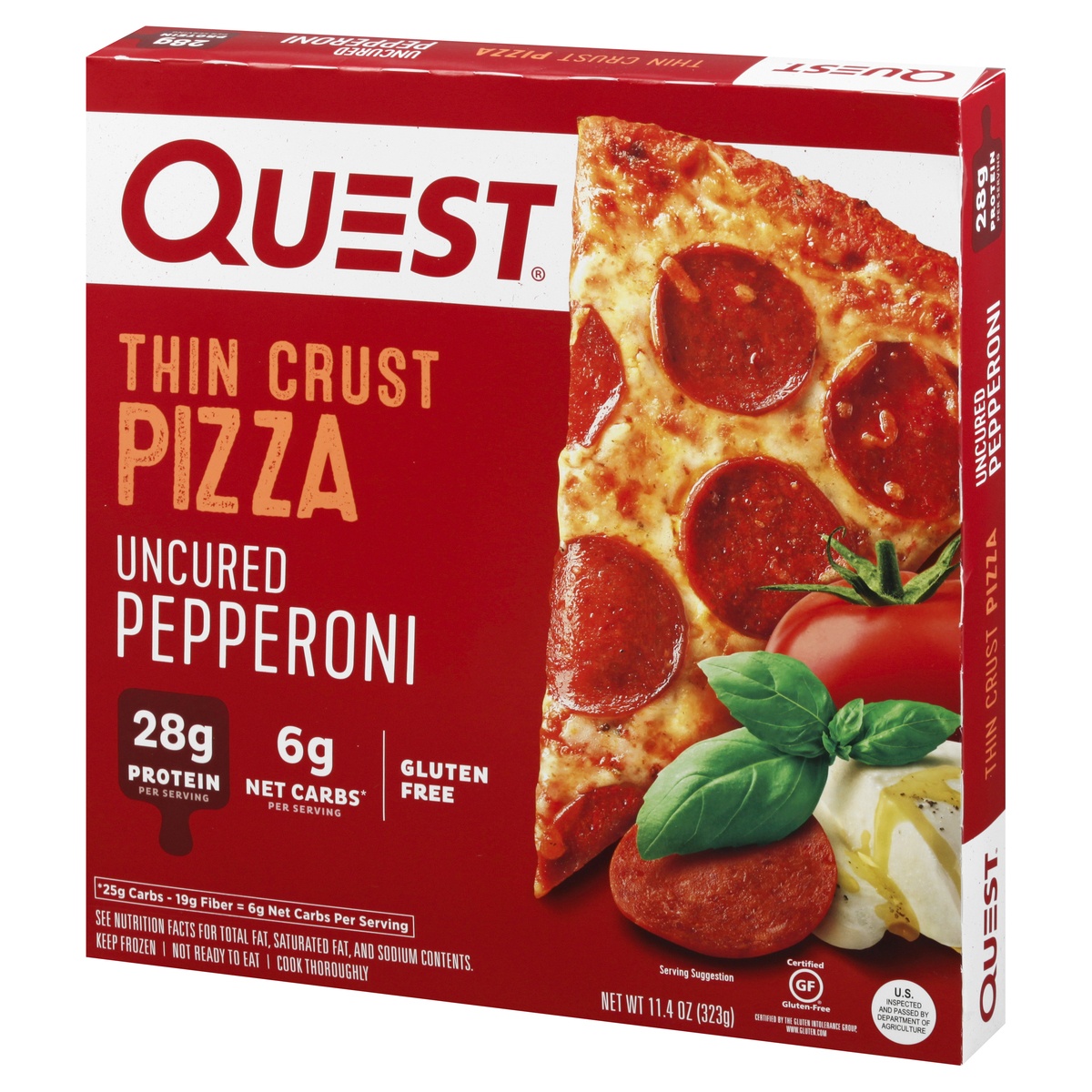 Quest Nutrition Quest Uncured Pepperoni Thin Crust Pizza 11.4 oz Shipt