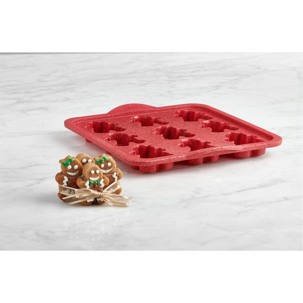 slide 6 of 6, Trudeau Silicone Gingerbread People Cupcake Pan, 1 ct