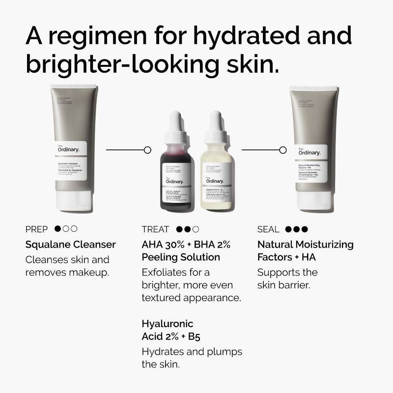slide 4 of 7, The Ordinary AHA 30% + BHA 2% High-Strength Peeling Solution for Brightening - 1 fl oz - Ulta Beauty, 1 fl oz