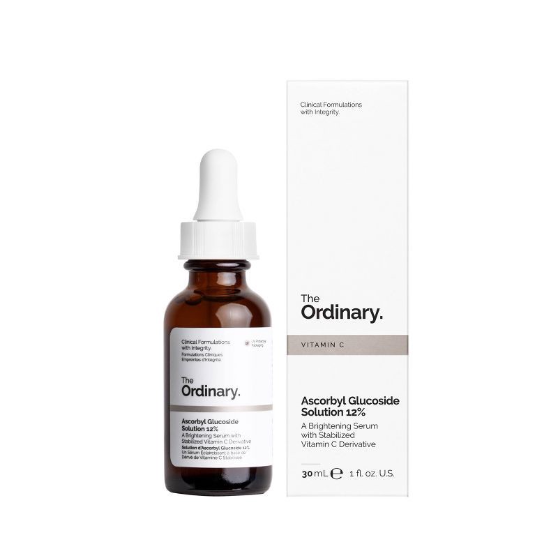 slide 3 of 3, The Ordinary Ascorbyl Glucoside Solution 12%, Vitamin C Serum - 1 fl oz - Ulta Beauty, 1 fl oz