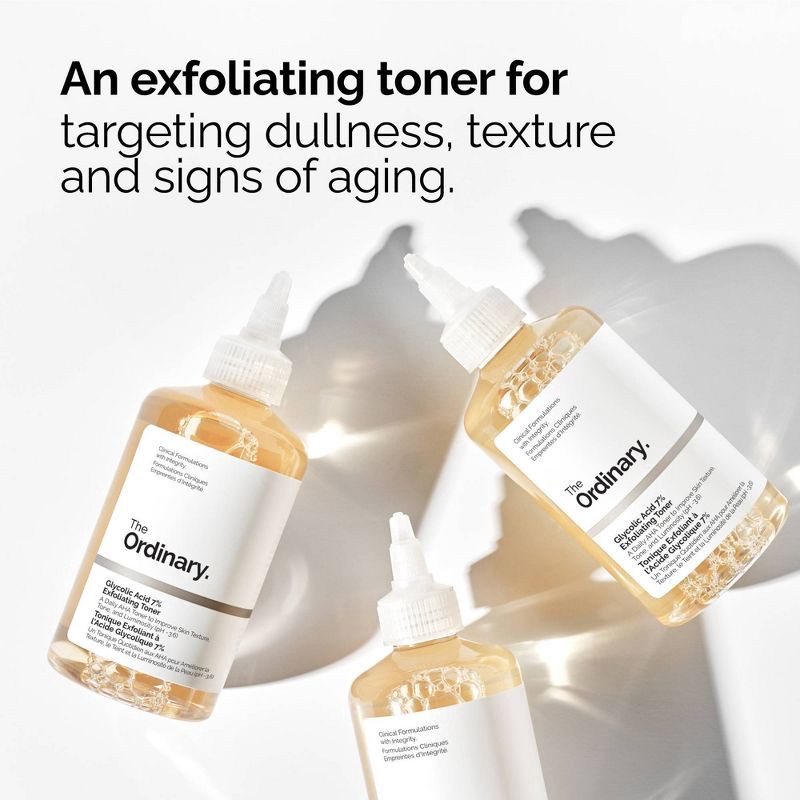 slide 6 of 8, The Ordinary Glycolic Acid 7% Exfoliating and Brightening Daily Toner - 8 fl oz - Ulta Beauty, 8 fl oz