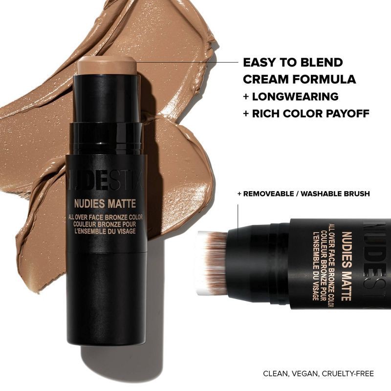 slide 8 of 12, NUDESTIX Nudies All Over Face Matte Bronzer - Sunkissed - 0.25oz - Ulta Beauty, 0.25 oz