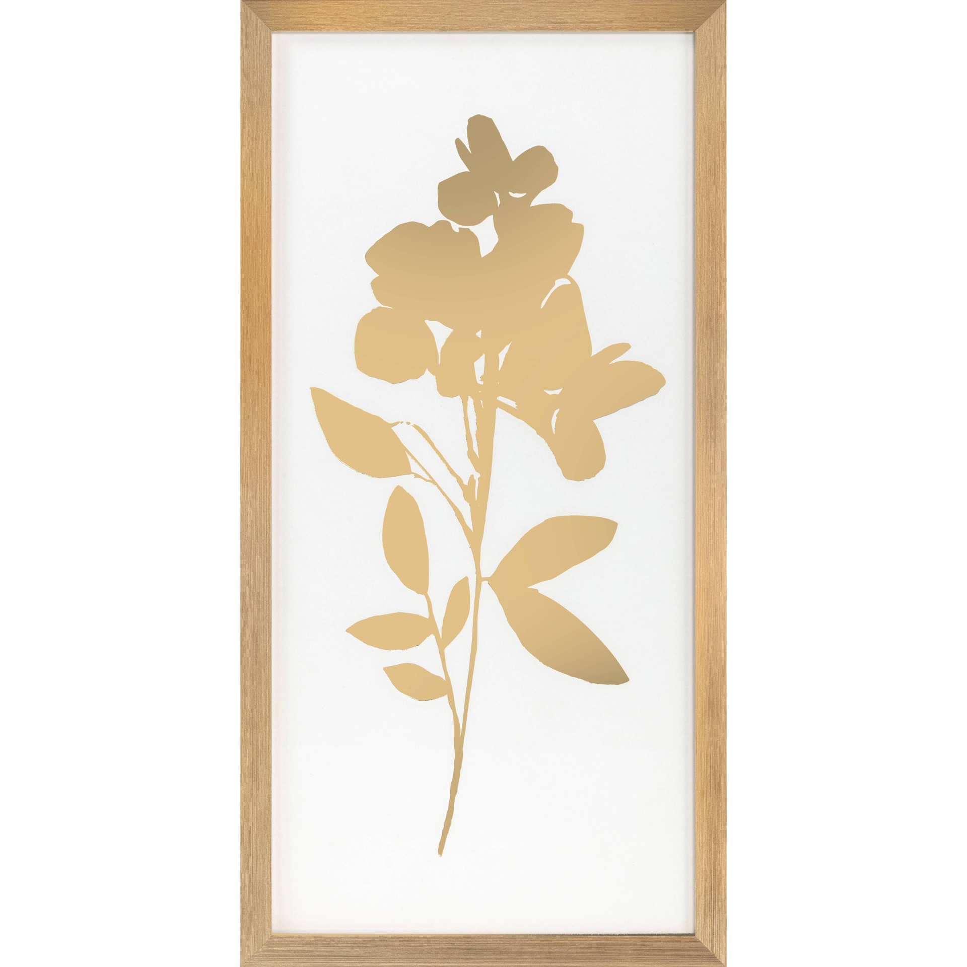 8 x 10 Sketch Flowers Framed Wall Canvas Tan - Threshold™