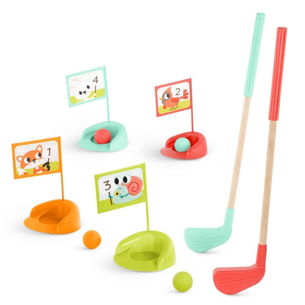slide 2 of 6, B. toys Hole-in-Fun Toy Golf Set, 1 ct