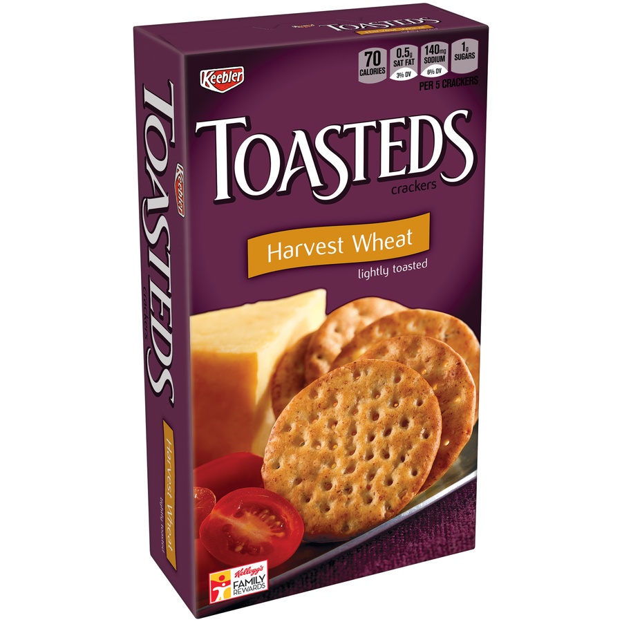 slide 2 of 7, Toasteds Crackers 8 oz, 8 oz