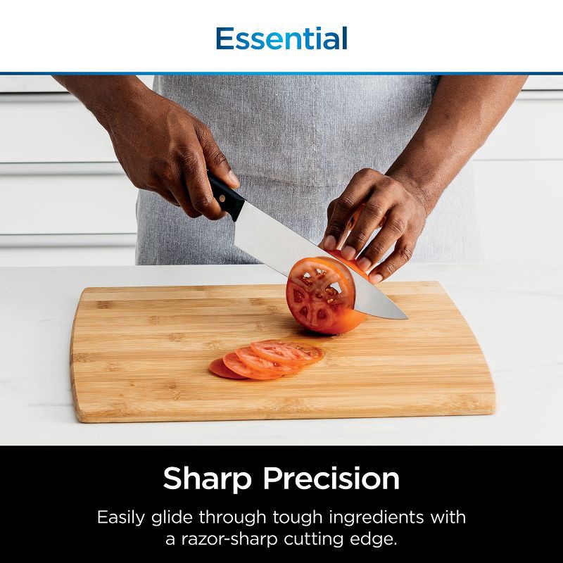 slide 3 of 11, Ninja NeverDull Essential 12pc Knife System with Built in Sharpener - K12012: High Carbon Stainless Steel, Hand Wash, 12 ct