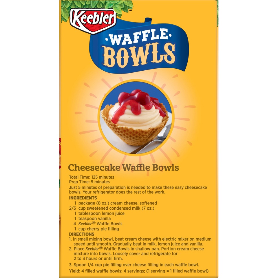 slide 2 of 4, Keebler Waffle Bowls, 10 ct; 4 oz