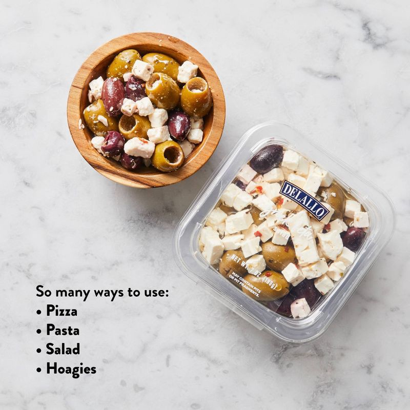 slide 6 of 10, DeLallo Deli Fresh Greek Feta Salad in Oil - 7oz, 7 oz