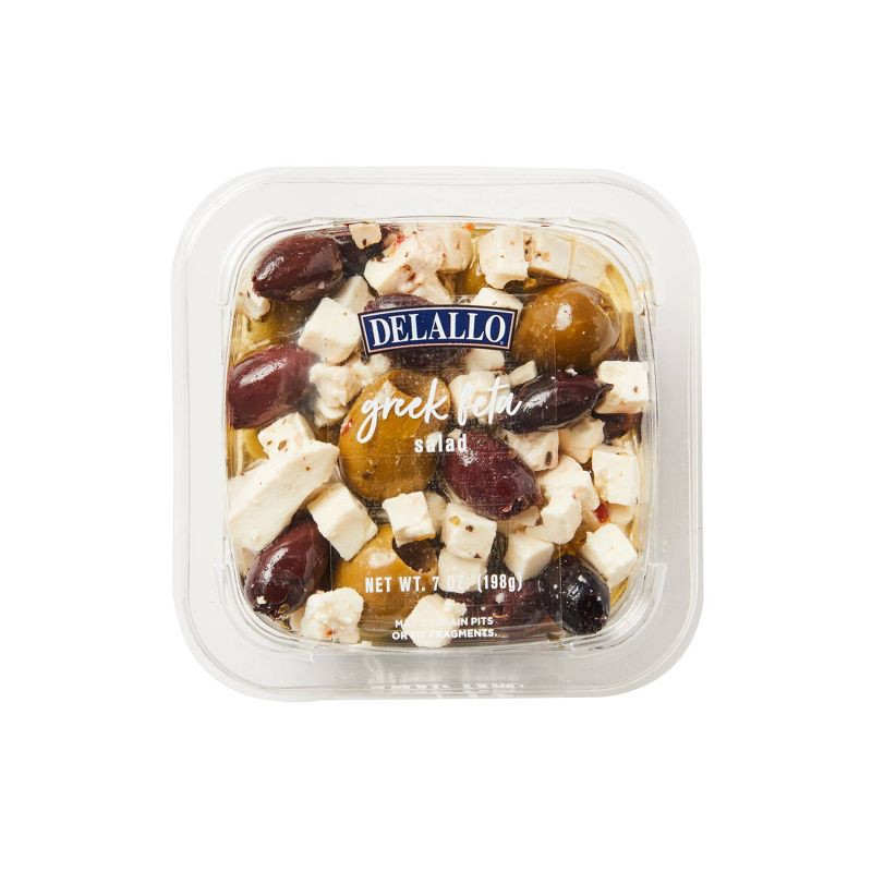 slide 1 of 10, DeLallo Deli Fresh Greek Feta Salad in Oil - 7oz, 7 oz