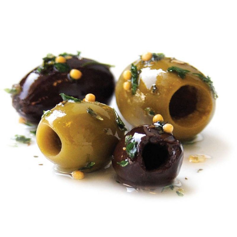 slide 2 of 8, DeLallo Deli Fresh Pitted Olives Jubilee in Oil - 7oz, 7 oz