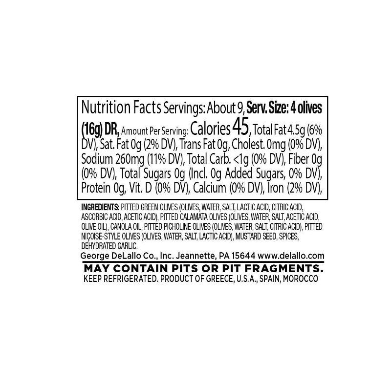 slide 8 of 8, DeLallo Deli Fresh Pitted Olives Jubilee in Oil - 7oz, 7 oz