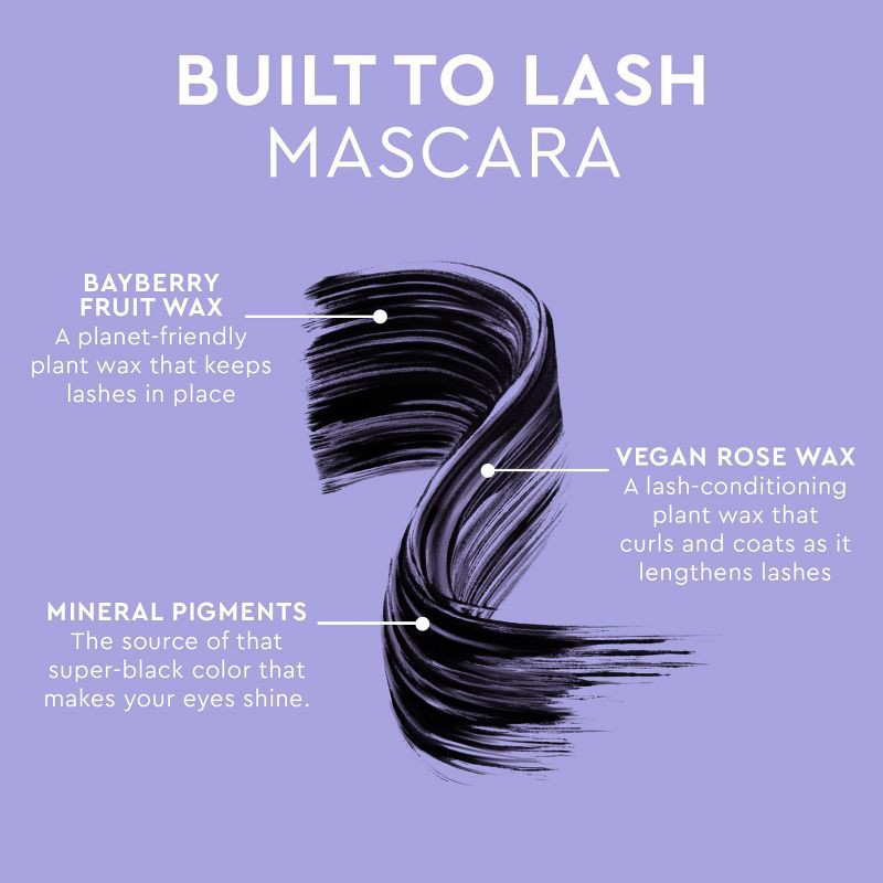 slide 2 of 8, Florence by mills Built To Lash Mascara - 0.3 fl oz - Ulta Beauty, 0.3 fl oz