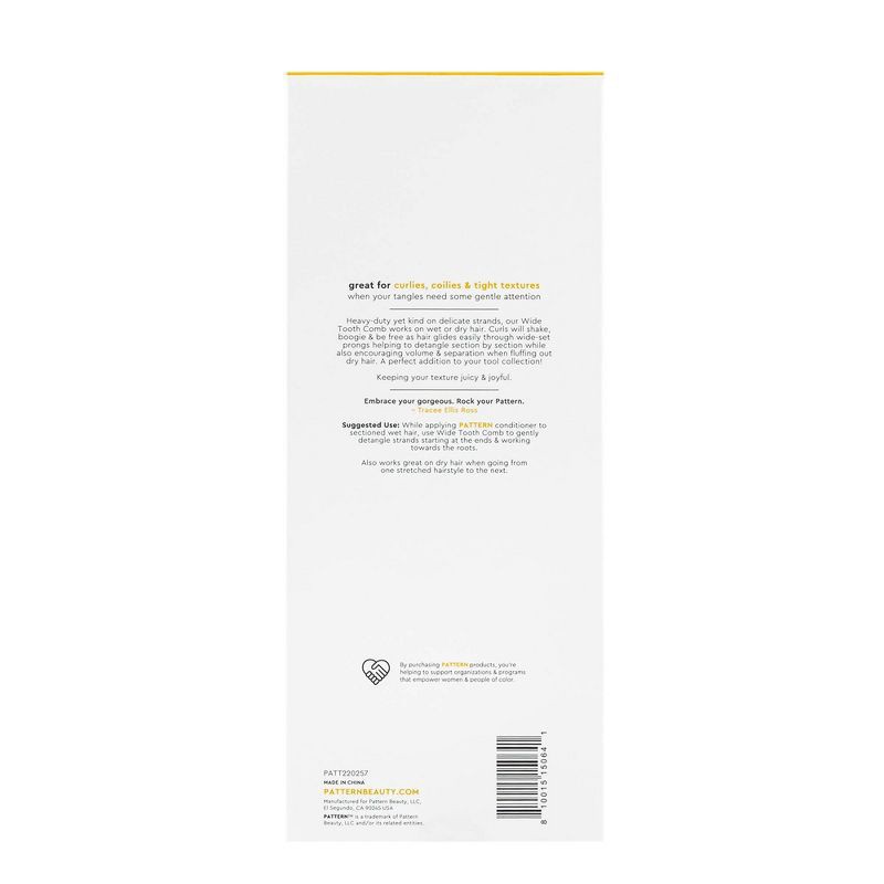 slide 6 of 6, PATTERN Wide Tooth Comb - Ulta Beauty, 1 ct