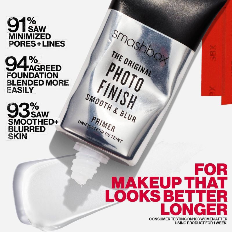 slide 4 of 10, Smashbox The Original Photo Finish Smooth & Blur Primer - 1 fl oz - Ulta Beauty, 1 fl oz