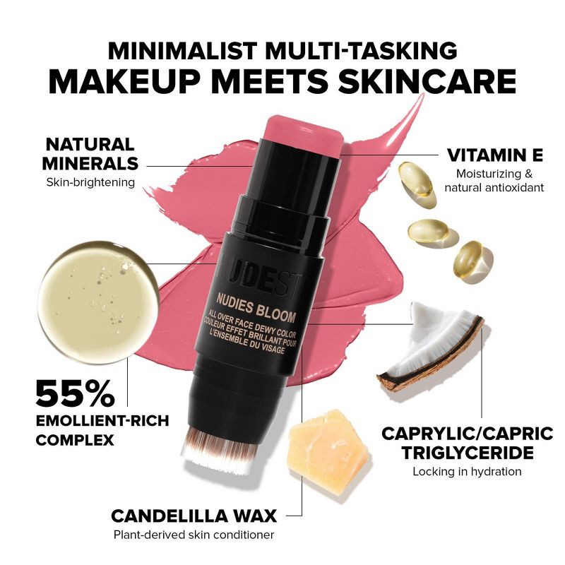 slide 4 of 9, NUDESTIX Nudies Bloom All Over Face Dewy Color Blush - Poppy Girl - 0.25oz - Ulta Beauty, 0.25 oz