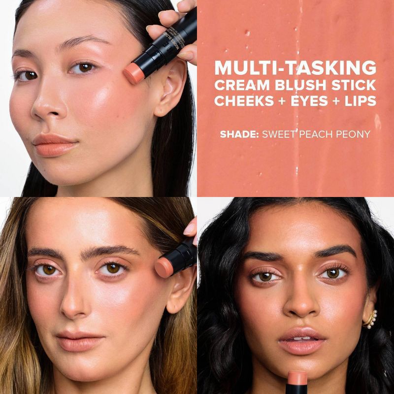slide 3 of 9, NUDESTIX Nudies Bloom All Over Face Dewy Color Blush - Sweet Peach Peony - 0.25oz - Ulta Beauty, 0.25 oz
