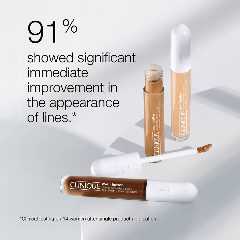 slide 3 of 10, Clinique Even Better All-Over Concealer + Eraser - CN 10 Alabaster - 0.2 fl oz - Ulta Beauty, 0.2 fl oz