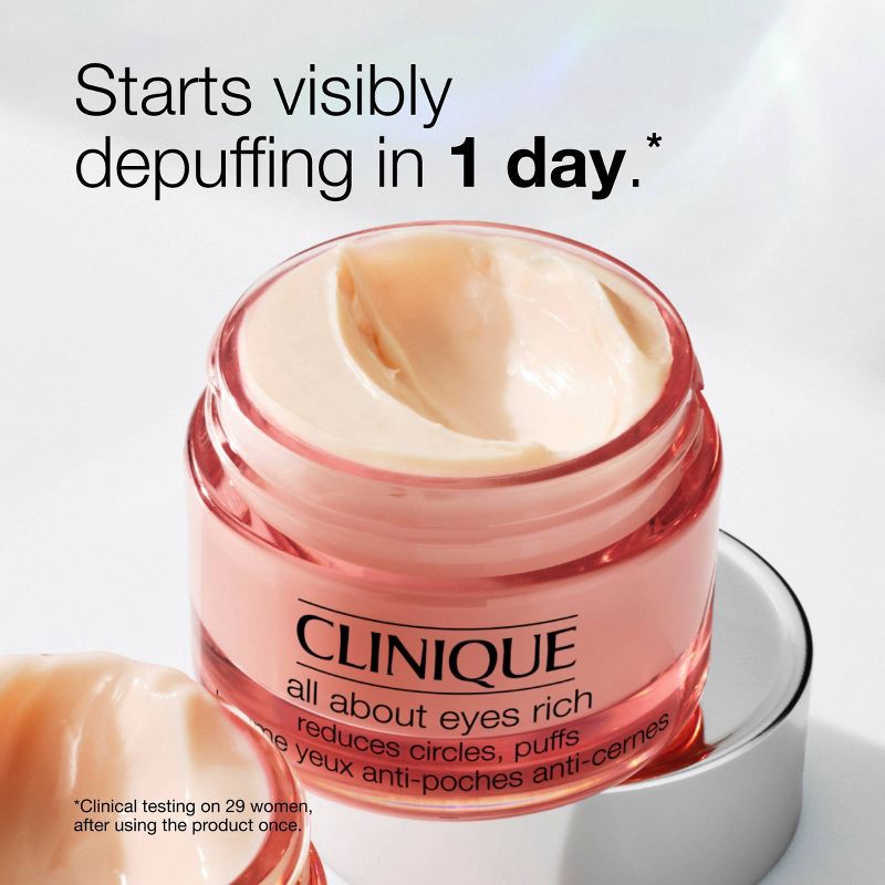slide 5 of 9, Clinique All About Eyes Rich Eye Cream with Hyaluronic Acid - 0.5 fl oz - Ulta Beauty, 0.5 fl oz