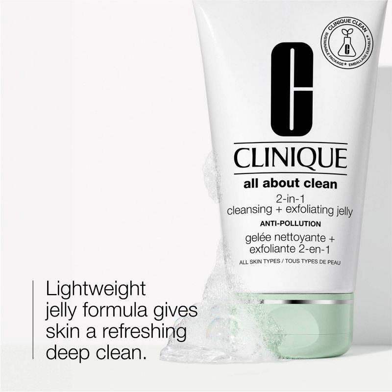 slide 3 of 7, Clinique All About Clean 2-In-1 Cleansing + Exfoliating Jelly - 5 fl oz - Ulta Beauty, 5 fl oz