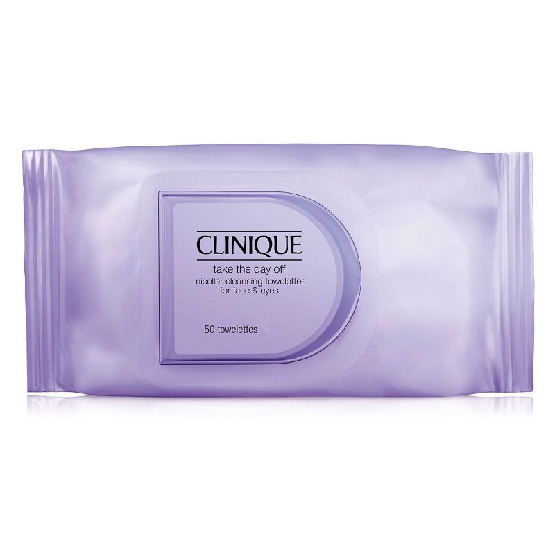 slide 1 of 4, Clinique Take The Day Off Micellar Cleansing Makeup Remover Towelettes - 50ct - Ulta Beauty, 50 ct