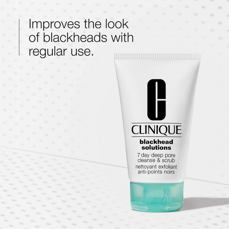 slide 3 of 6, Clinique Blackhead Solutions 7 Day Deep Pore Cleanse & Face Scrub - 4.2 fl oz - Ulta Beauty, 4.2 fl oz