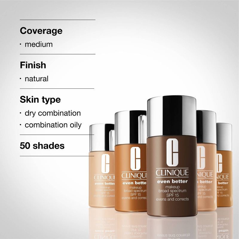 slide 7 of 8, Clinique Even Better Makeup Broad Spectrum SPF 15 Foundation - CN 10 Alabaster - 1 fl oz - Ulta Beauty, 1 fl oz