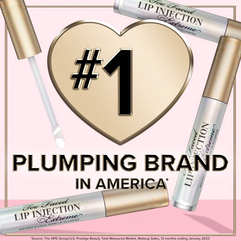 slide 8 of 10, Too Faced Travel Size Lip Injection Extreme Hydrating Lip Plumper - Clear - 0.1 oz - Ulta Beauty, 0.1 oz