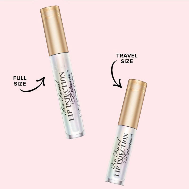 slide 9 of 10, Too Faced Travel Size Lip Injection Extreme Hydrating Lip Plumper - Clear - 0.1 oz - Ulta Beauty, 0.1 oz