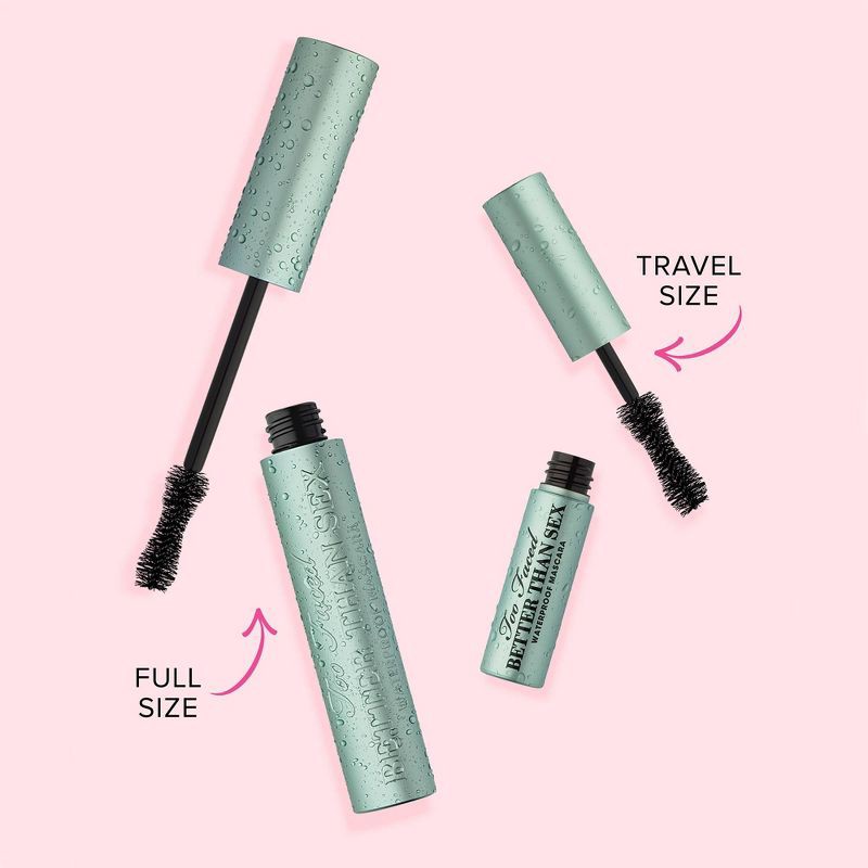 slide 9 of 10, Too Faced Better Than Sex Volumizing & Lengthening Waterproof Mascara - Black - 0.27 fl oz - Ulta Beauty, 0.27 fl oz