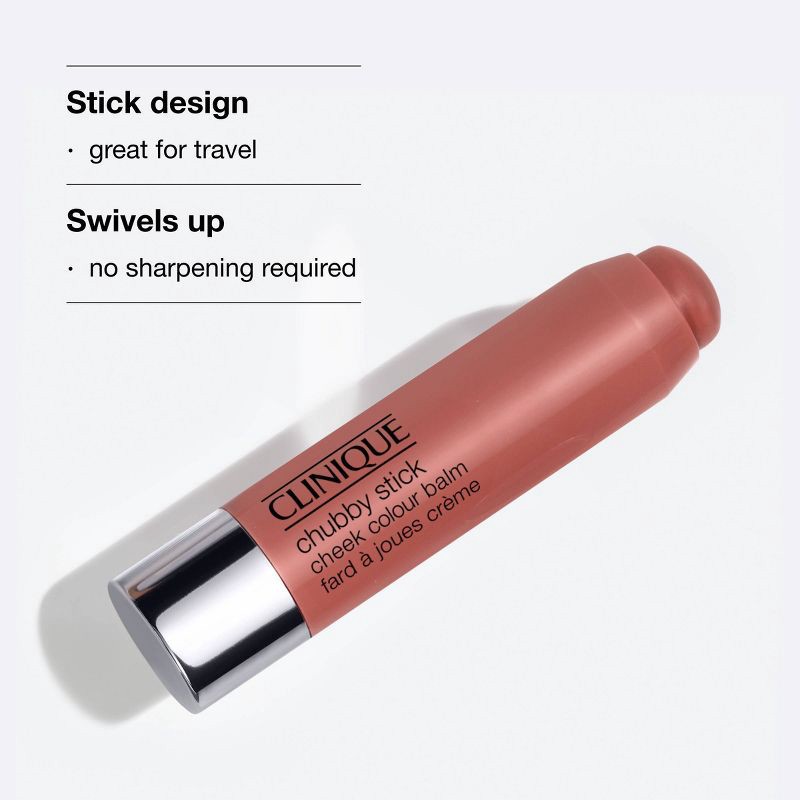 slide 4 of 6, Clinique Chubby Stick Cheek Color Balm Blush - Plumped Up Peony - 0.21oz - Ulta Beauty, 0.21 oz