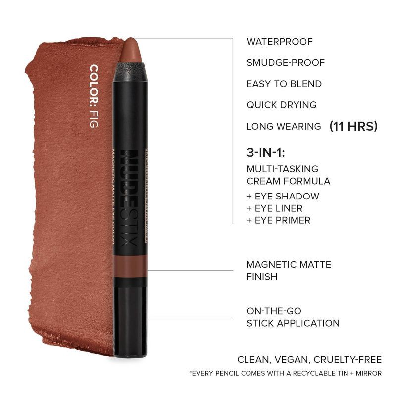 slide 4 of 7, NUDESTIX Magnetic Matte Waterproof Eye Color - Fig - 0.1oz - Ulta Beauty, 0.1 oz