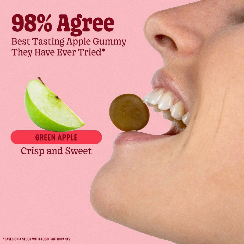 slide 3 of 10, 8Greens Daily Greens Vegan Gummies Dietary Supplement - Apple - 50ct, 50 ct