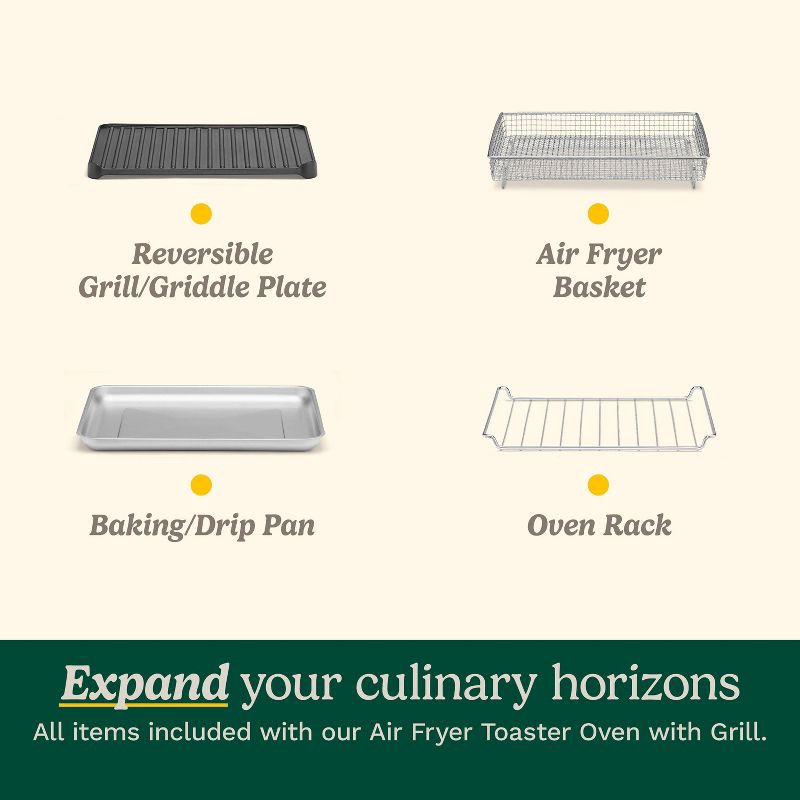 slide 6 of 12, Cuisinart Air Fryer Toaster Oven w/Grill - Stainless Steel - TOA-70: 1800W, Convection Bake, Automatic Shut-Off, 3-Year Warranty, 1 ct