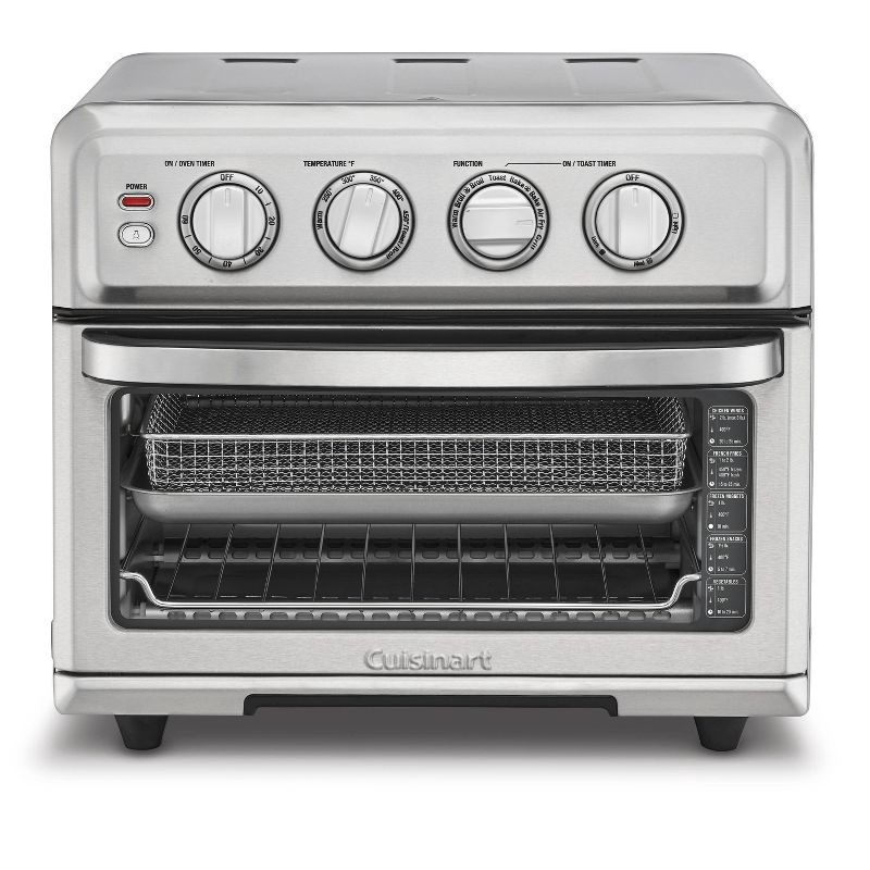 slide 1 of 12, Cuisinart Air Fryer Toaster Oven w/Grill - Stainless Steel - TOA-70: 1800W, Convection Bake, Automatic Shut-Off, 3-Year Warranty, 1 ct