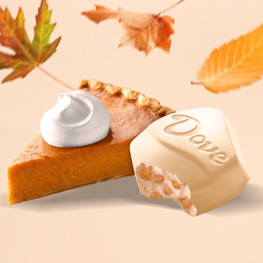 slide 2 of 7, Dove Chocolate Dove Promises Halloween White Chocolate Pumpkin Pie Candy, 7.94 oz