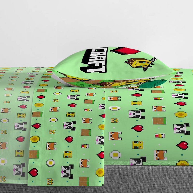 slide 2 of 9, Twin Minecraft Kids' Bed in a Bag, 1 ct
