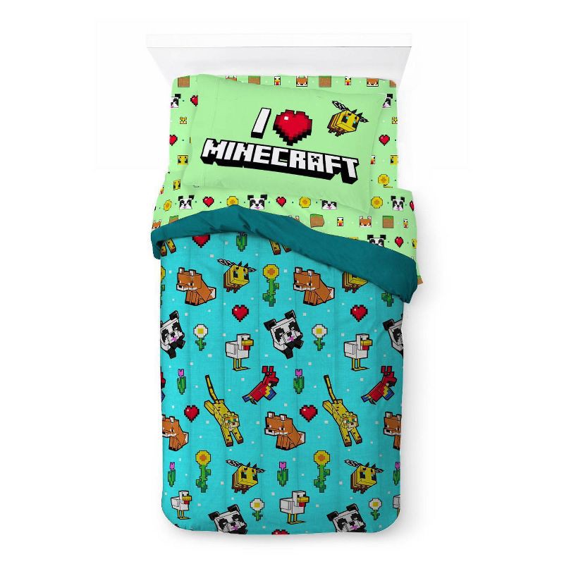 slide 7 of 9, Twin Minecraft Kids' Bed in a Bag, 1 ct