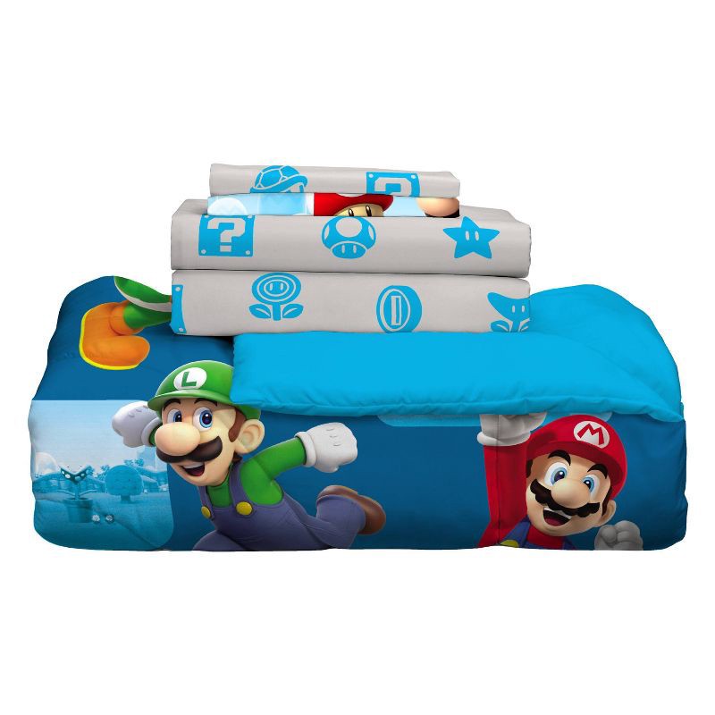 slide 14 of 14, Twin Game Play Super Mario Bed in a Bag, 1 ct