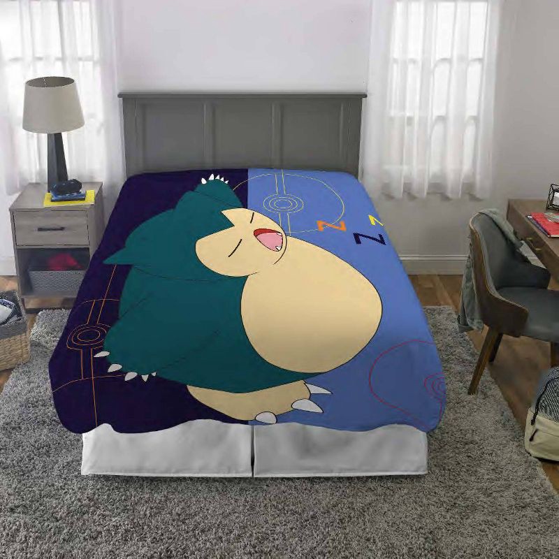 slide 3 of 5, Pokemon Snorlax Mode Kids' Blanket, 1 ct