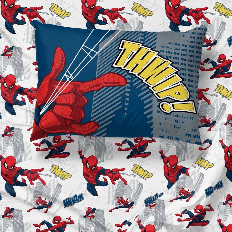 slide 4 of 4, Twin Marvel Spider-Man Kids' Sheet Set, 1 ct