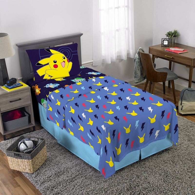 slide 1 of 9, Pokemon Groove Kids' Sheet Set, 1 ct